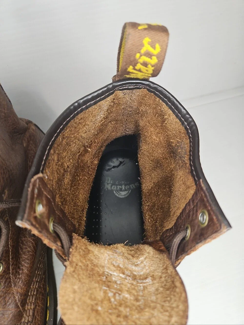 Dr.Martens 1460 Pascal Ambassador Cask Brown Leather Boots Men 10 Soft Broken in